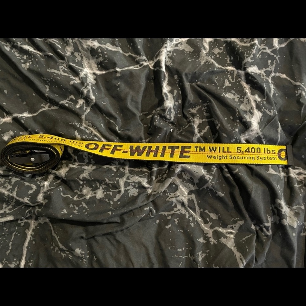 Off-White Yellow Classic Industrial Belt
